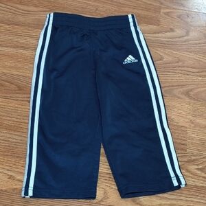 Adidas Blue and White Joggers with Iconic Stripes